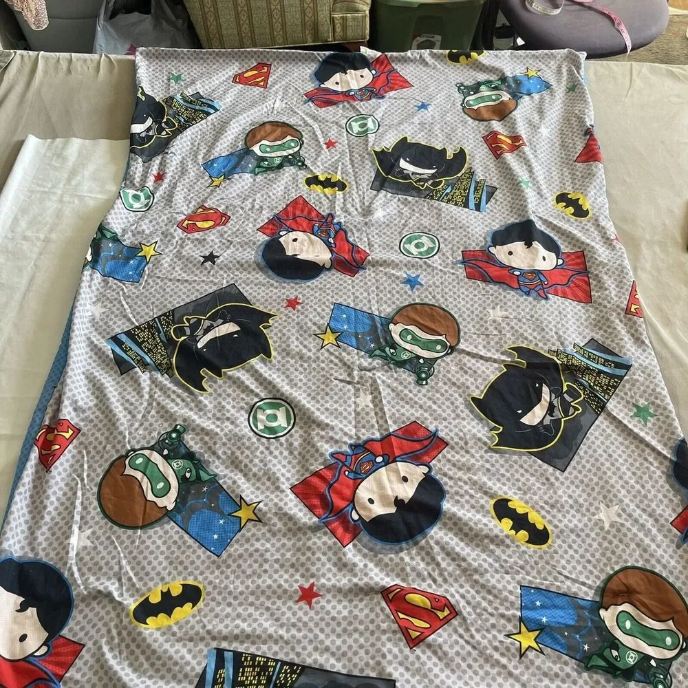 Warner Bros. Super Heros Batman, Superman & Green Lantern Comforter Kids Bedroom